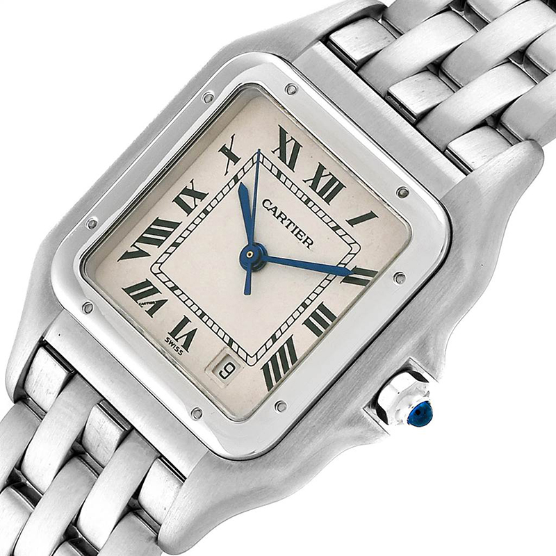 

Cartier White Stainless Steel Panthere W25054P5 Women's Wristwatch