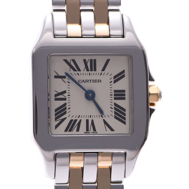 

Cartier White Stainless Steel Santos De Moisellel Women's Wristwatch