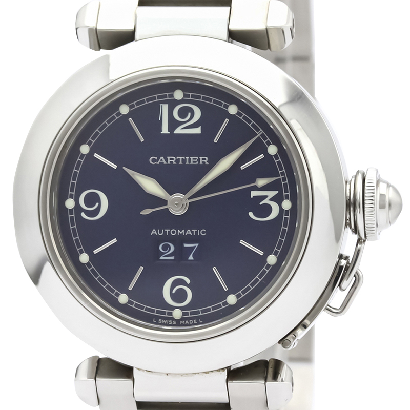 

Cartier Blue Stainless Steel Pasha W31047M7 Women's Wristwatch