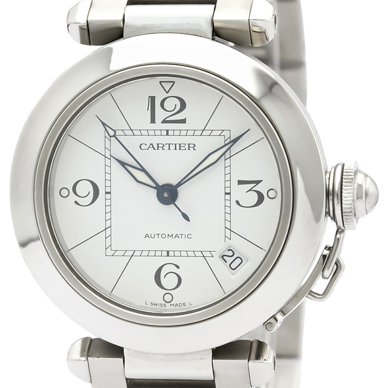

Cartier White Stainless Steel Pasha W31074M7 Women's Wristwatch