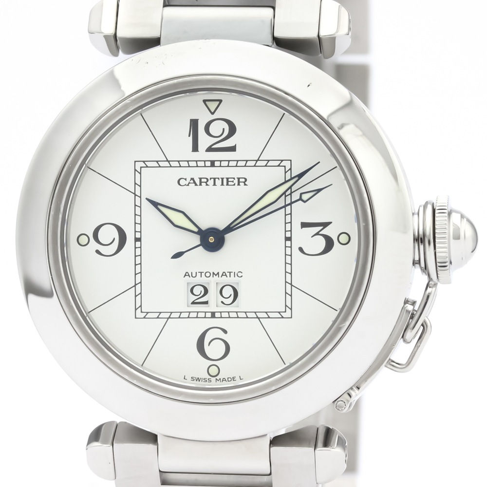 

Cartier White Stainless Steel Pasha C W31055M7 Women's Wristwatch
