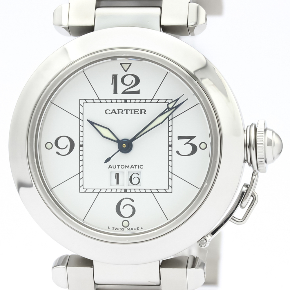 

Cartier White Stainless Steel Pasha C W31055M7 Women's Wristwatch