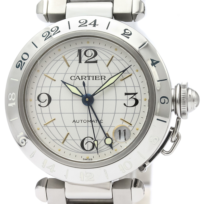 

Cartier Silver Stainless Steel Pasha C Meridian W31029M7 Women's Wristwatch