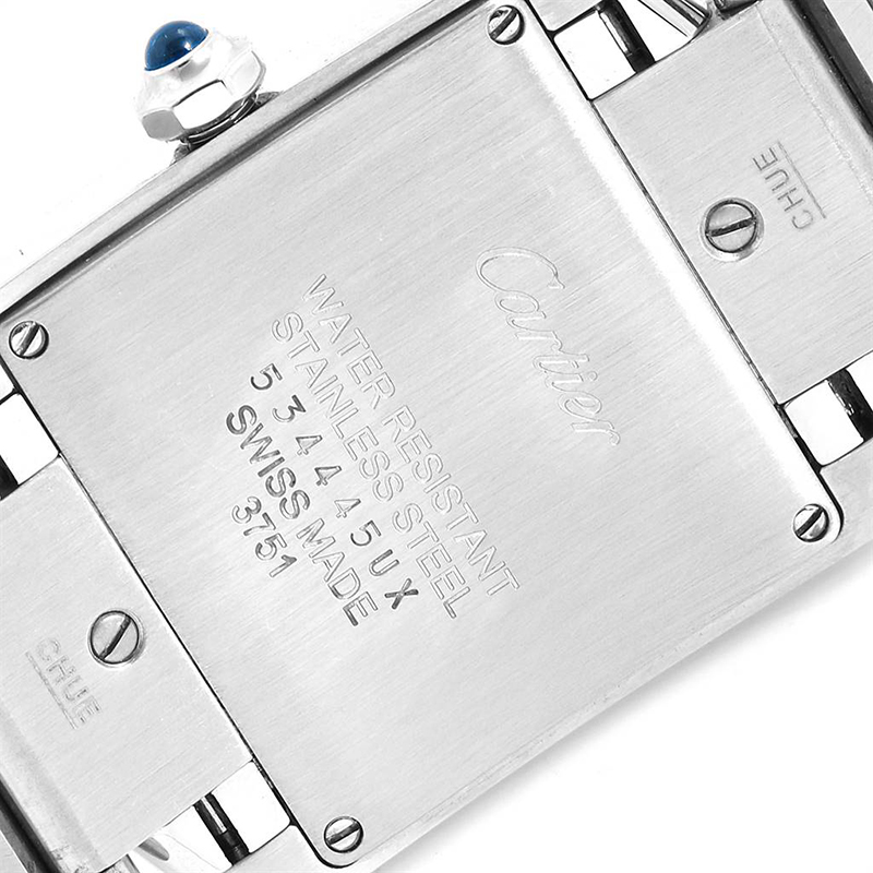 

Cartier Silver and Diamond Tank Francaise WSTA0005 Women's Wristwatch