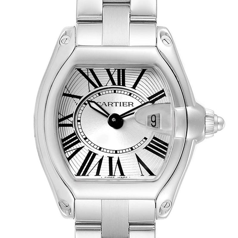 

Cartier Silver Stainless Steel Roadster W62016V3 Women's Wristwatch