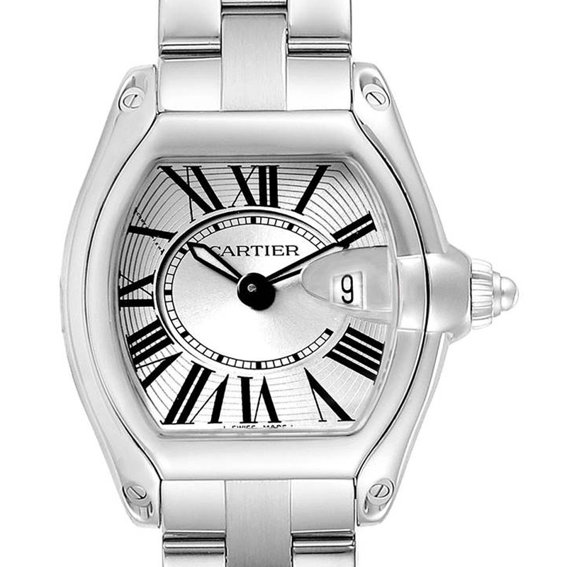 

Cartier Silver Stainless Steel Roadster W62016V3 Women's Wristwatch