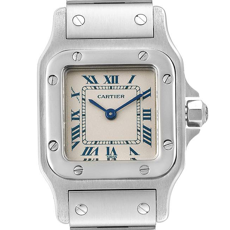 

Cartier Silver and Stainless Steel Santos