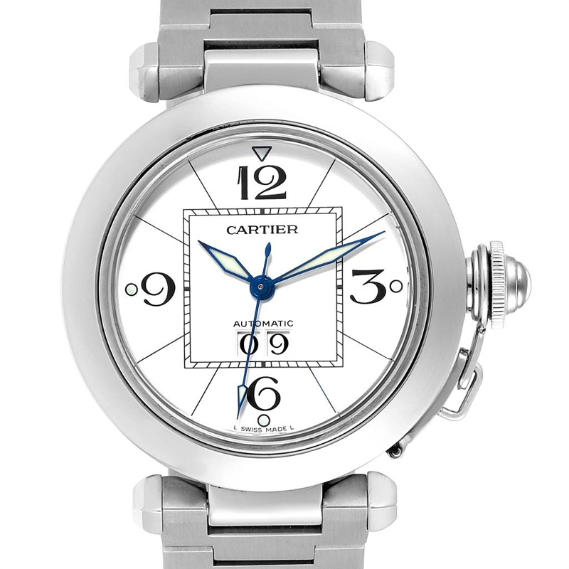 

Cartier White Stainless Steel Pasha C W31044M7 Women's Wristwatch