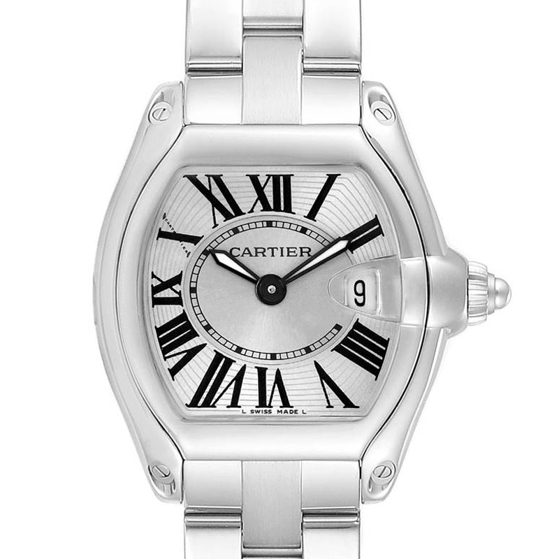 

Cartier Silver Stainless Steel Roadster W62017V3 Women's Wristwatch