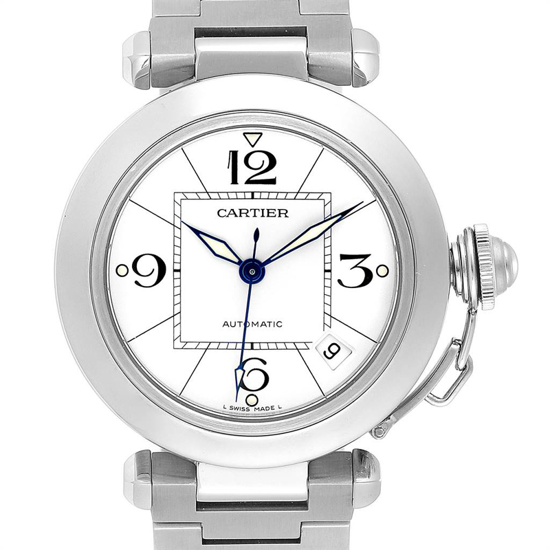

Cartier White Stainless Steel Pasha C W31074M7 Women's Wristwatch