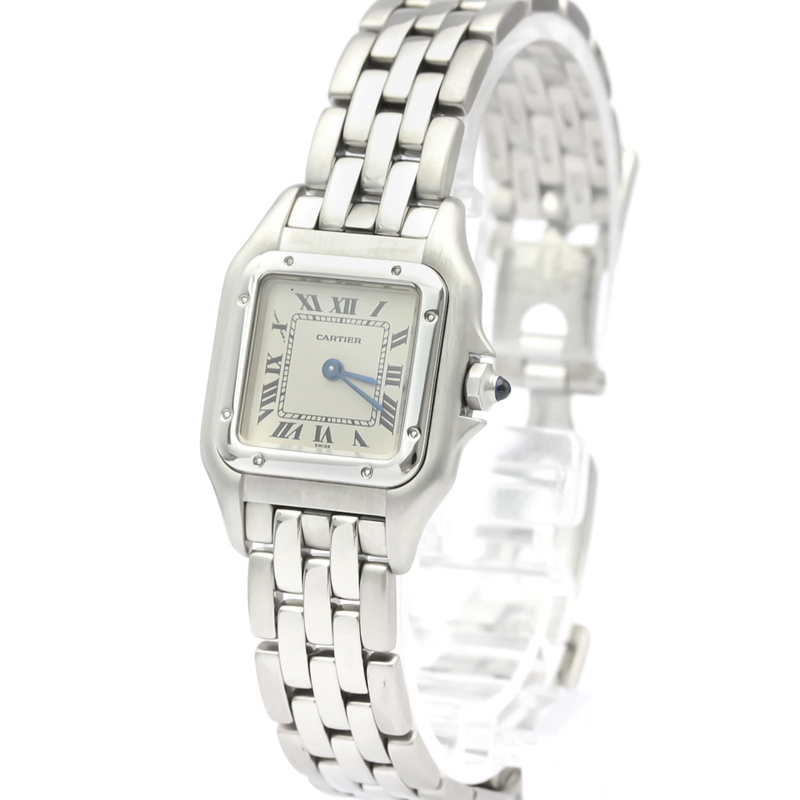 

Cartier White Stainless Steel Panthere De Cartier W25033P5 Women's Wristwatch, Silver