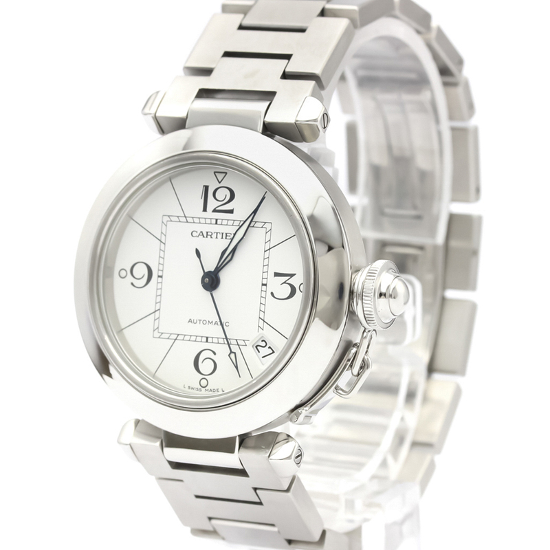 

Cartier White Stainless Steel Pasha C W31074M7 Women's Wristwatch