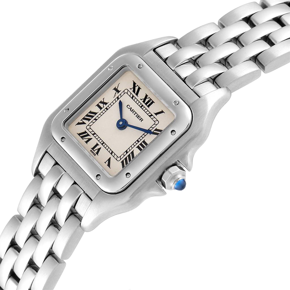 

Cartier Silver Stainless Steel Panthere W25033P5 Women's Wristwatch