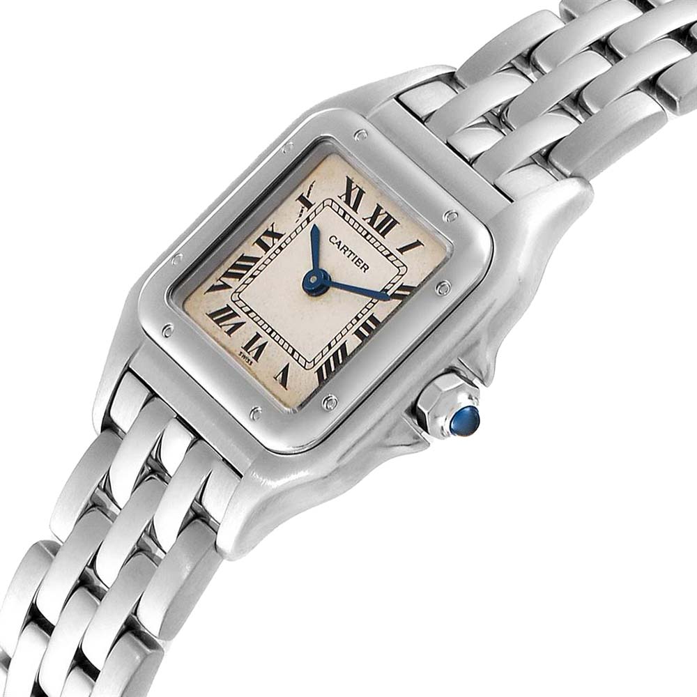 

Cartier Silver Stainless Steel Panthere W25033P5 Women's Wristwatch