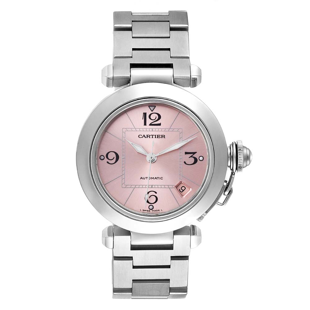 cartier women's pasha c stainless steel automatic watch