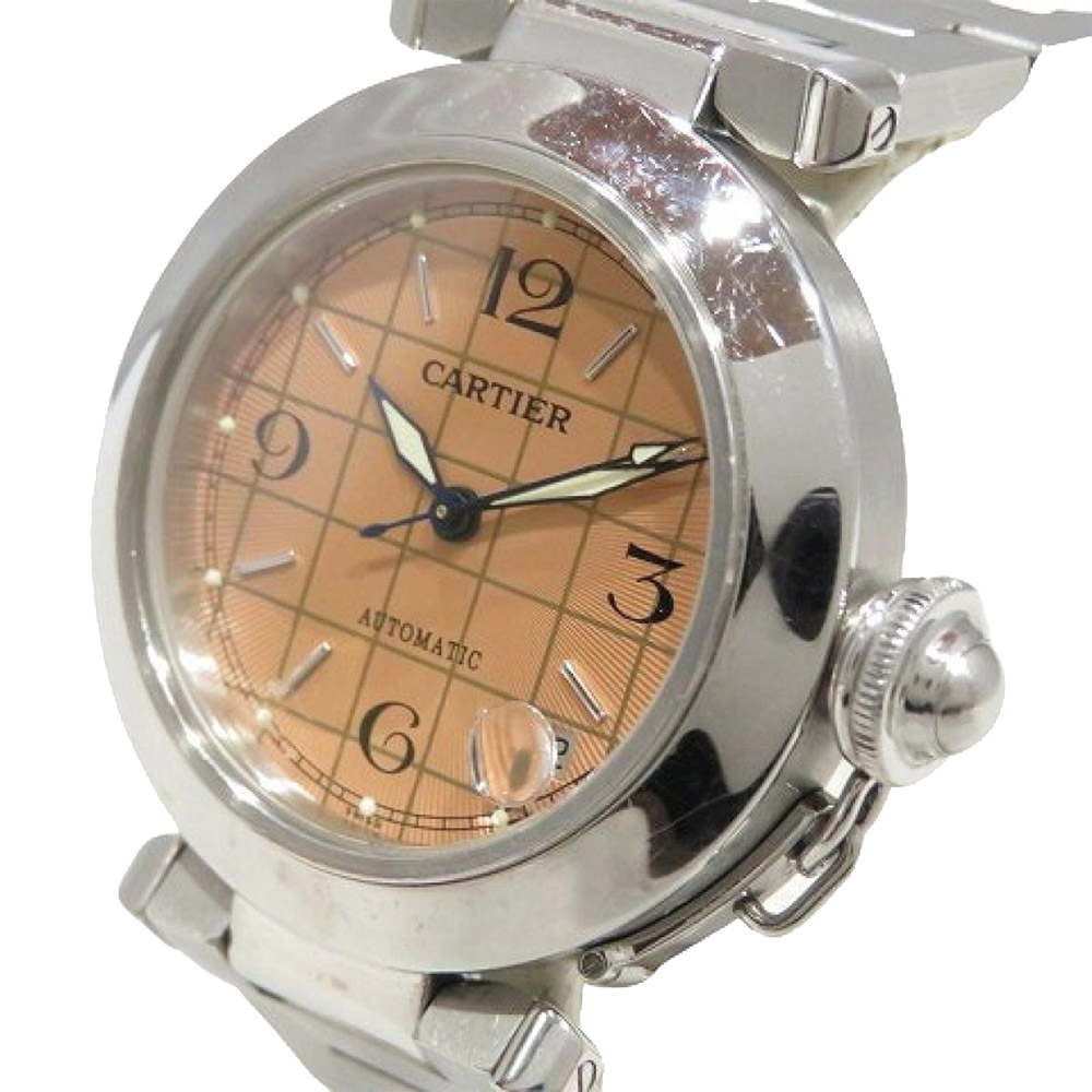 

Cartier Brown Stainless Steel Pasha C de Cartier Automatic Women's Wristwatch