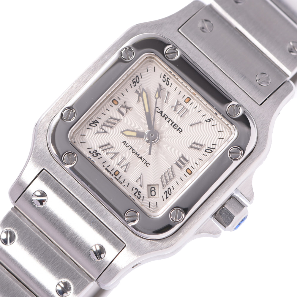

Cartier Silver Stainless Steel Santos Galbee W20044D6 Women's Wristwatch