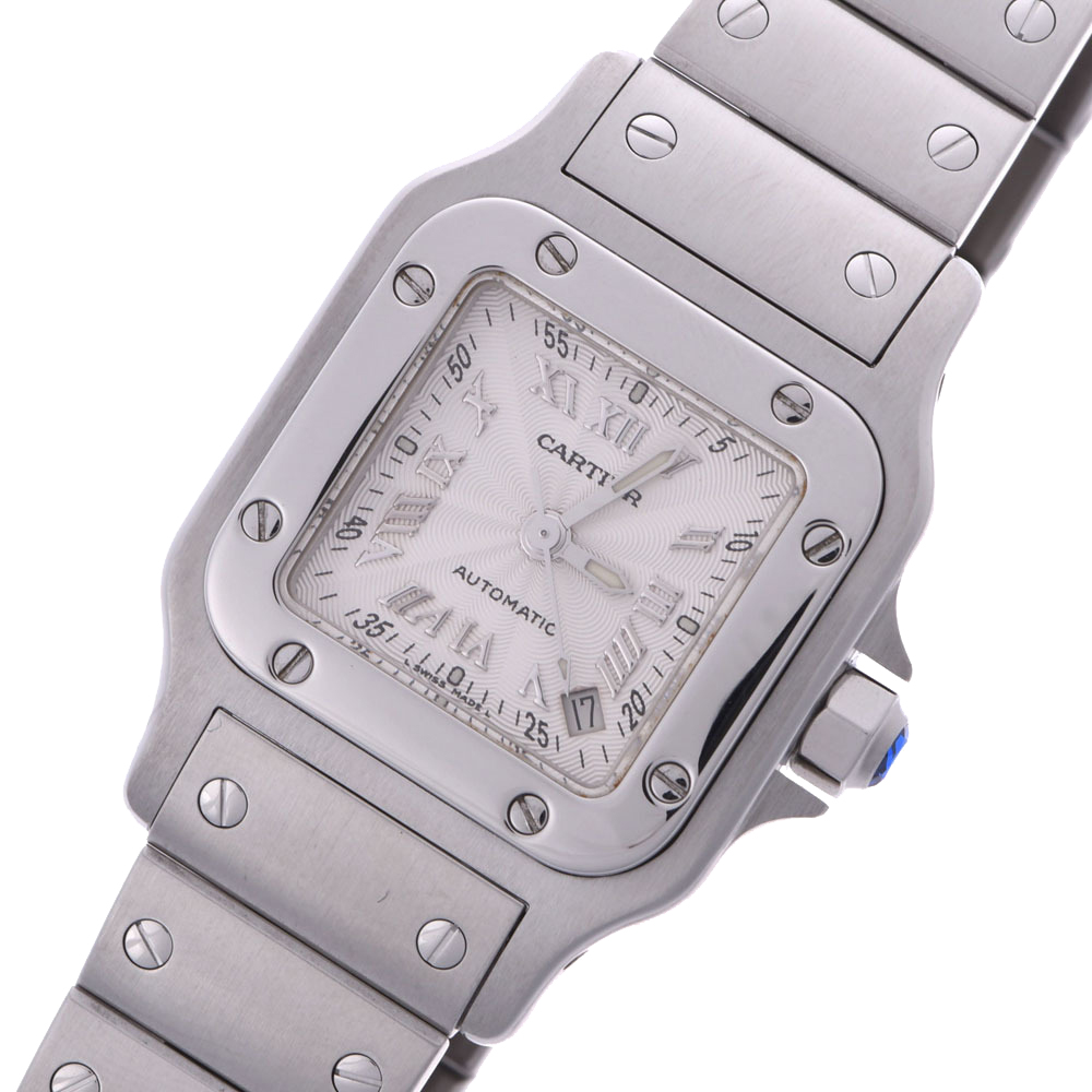 

Cartier Silver Stainless Steel Santos Galbee W20044D6 Women's Wristwatch