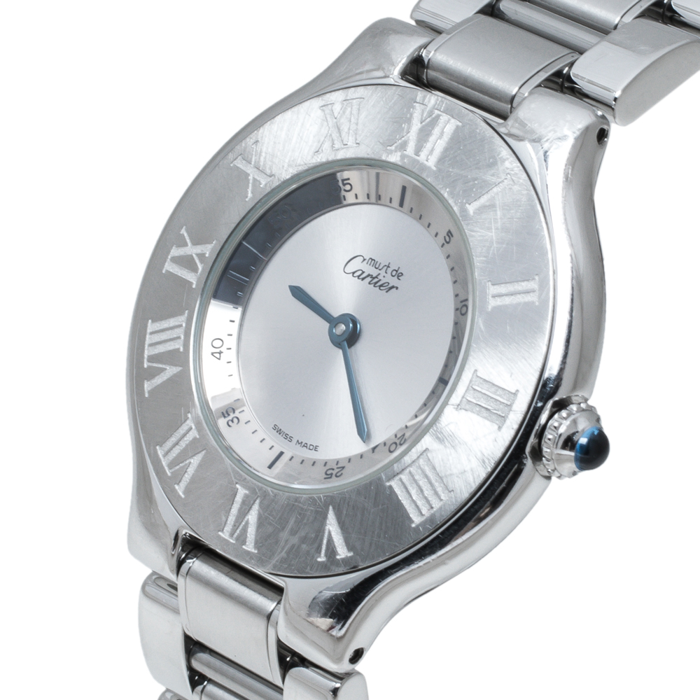 

Cartier Silver Stainless Steel Must De Cartier