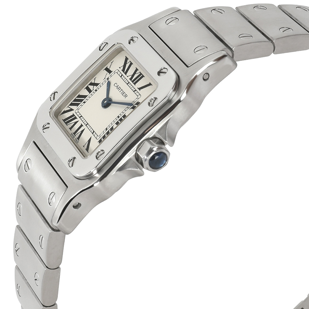 

Cartier White Stainless Steel Santos Galbee W20056D6 Women's Wristwatch