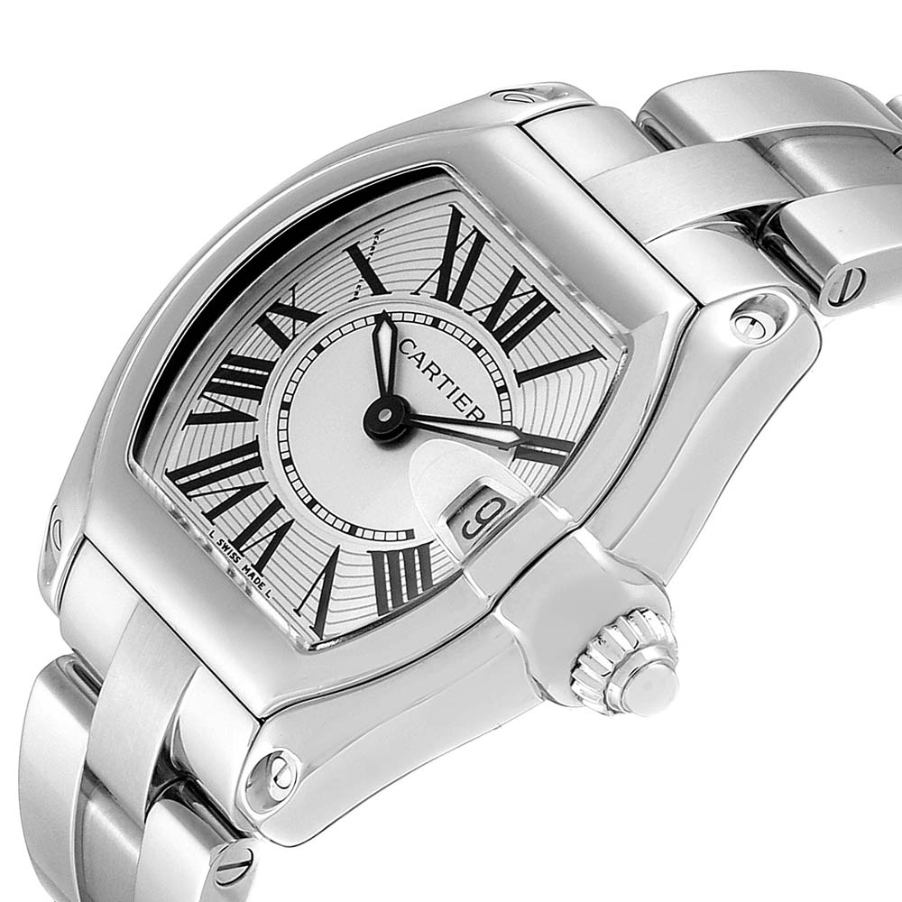 

Cartier Silver Stainless Steel Roadster W62016V3 Women's Wristwatch