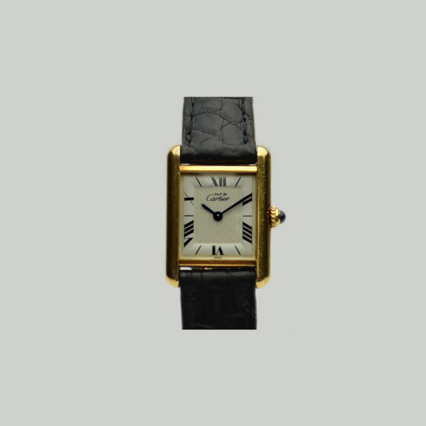 Cartier Vintage SS Tank Wristwatch