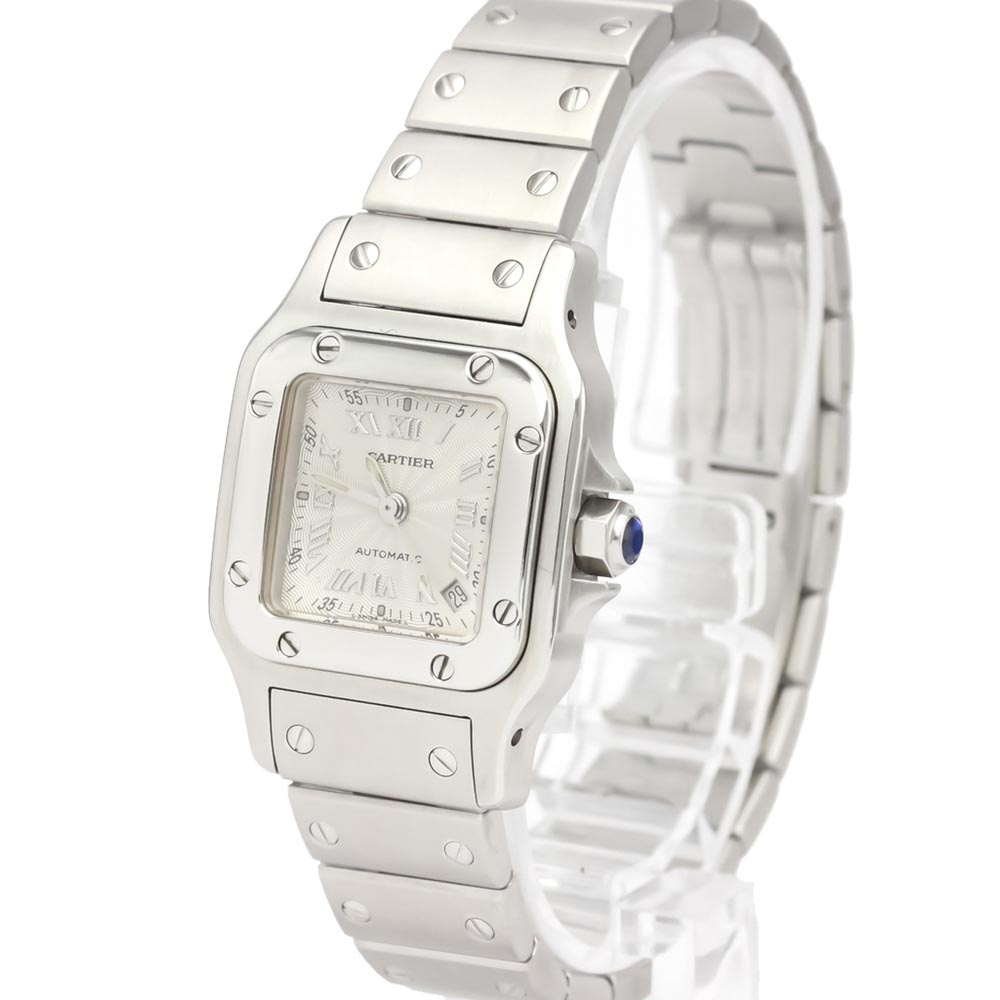 

Cartier Silver Stainless Steel Santos Galbee W20044D6 Women's Wristwatch