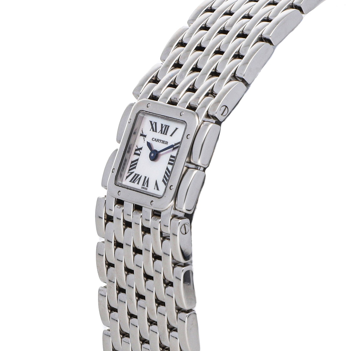 

Cartier MOP Stainless Steel Panthere Ruban Quartz W61001T9 Women's Wristwatch 17 x 17 MM, White