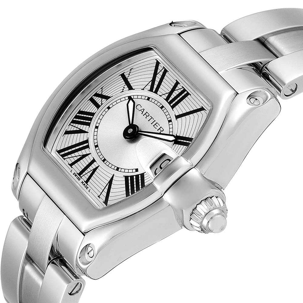 

Cartier Silver Stainless Steel Roadster W62016V3 Women's Wristwatch