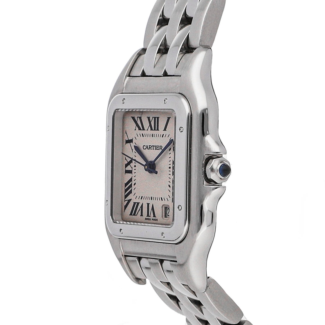 

Cartier Silver Stainless Steel Panthere W25054P5 Women's Wristwatch