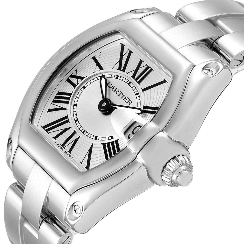 

Cartier Silver Stainless Steel Roadster W62016V3 Women's Wristwatch