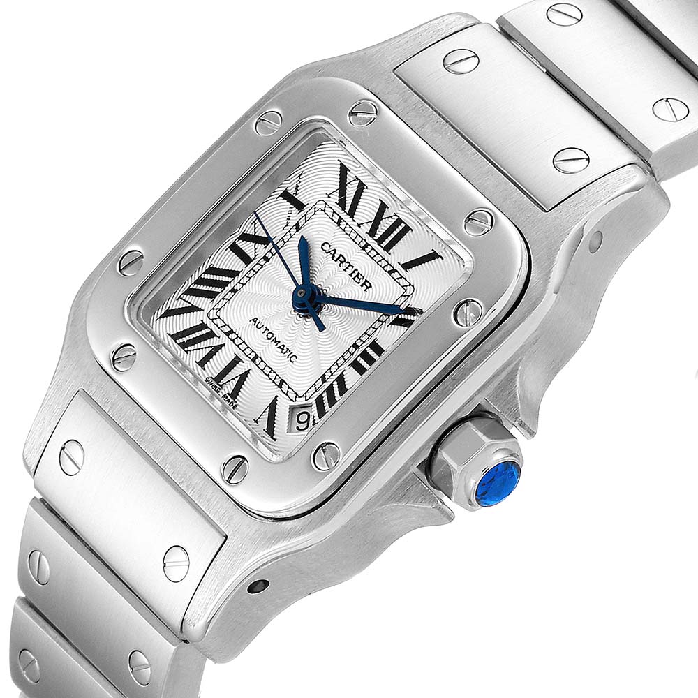 

Cartier Silver Stainless Steel Santos Galbee W20044D6 Women's Wristwatch 24 MM