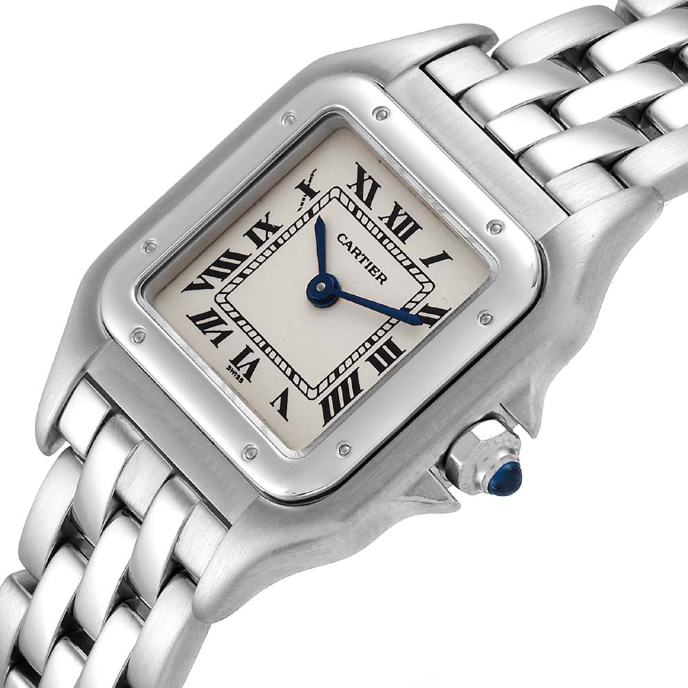 

Cartier Silver Stainless Steel Panthere W25033P5 Women's Wristwatch 22 MM