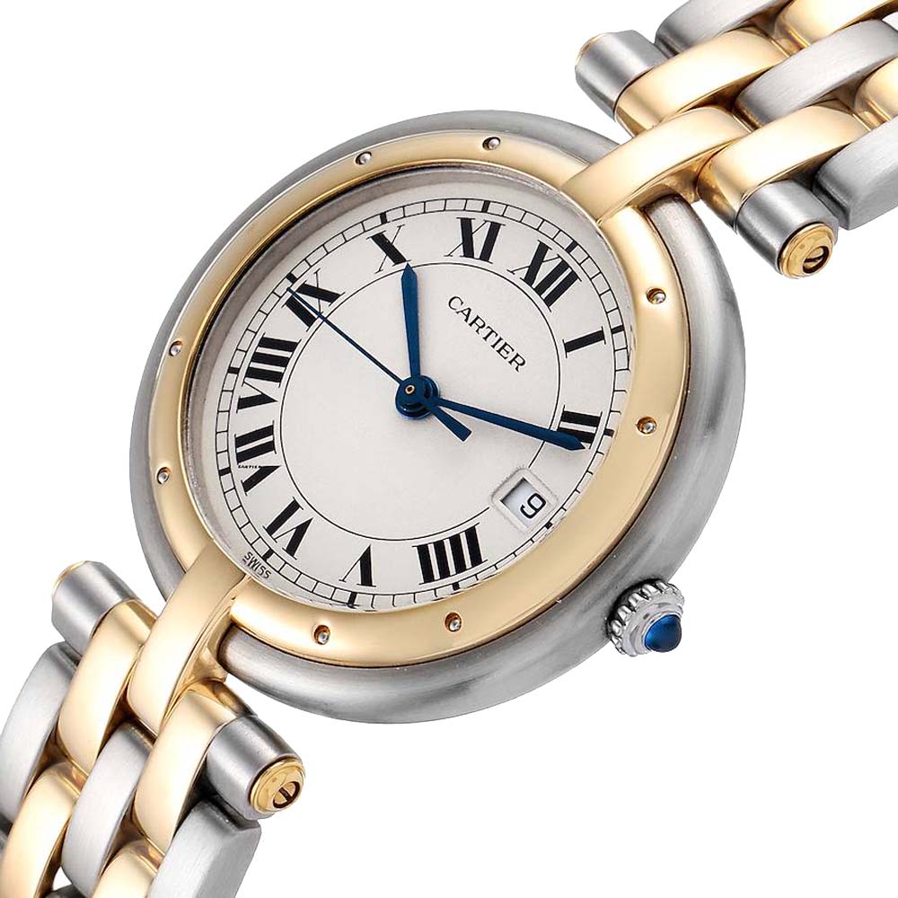 

Cartier White 18K Yellow Gold And Stainless Steel Panthere Vendome 183964 Quartz Women's Wristwatch 30 MM