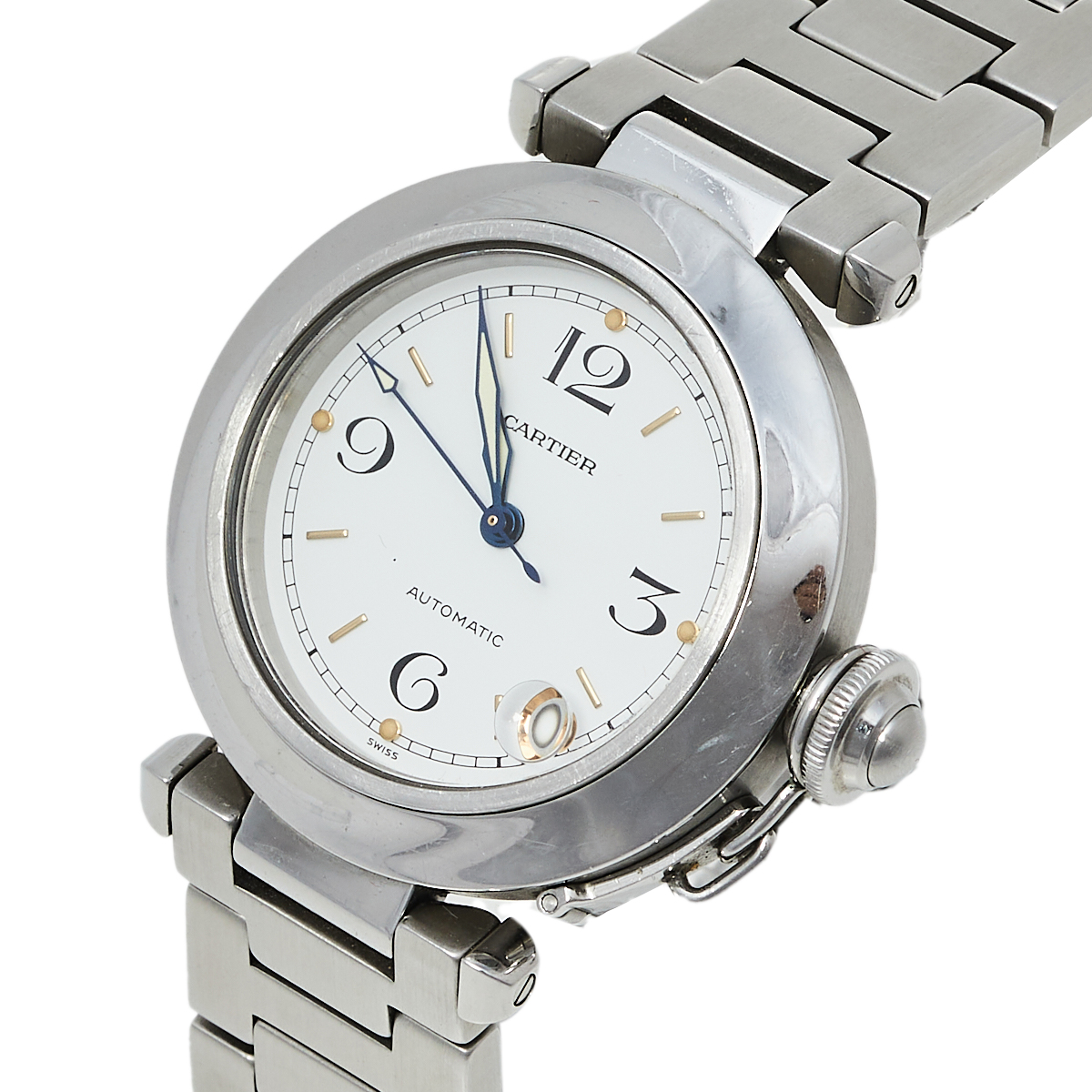 

Cartier White Stainless Steel Pasha C de Cartier