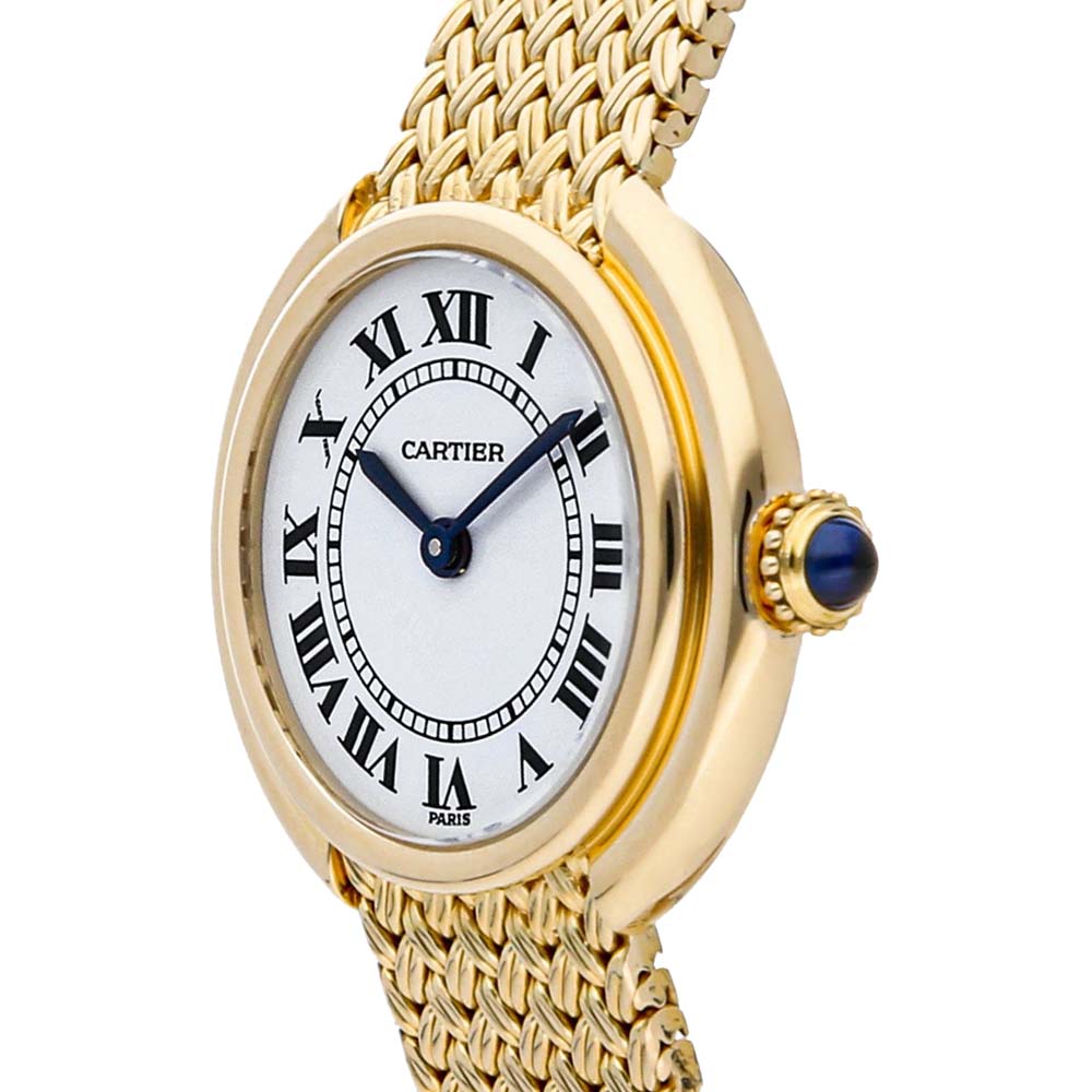 

Cartier White 18K Yellow Gold Vendome 82721277 Women's Wristwatch 26 MM