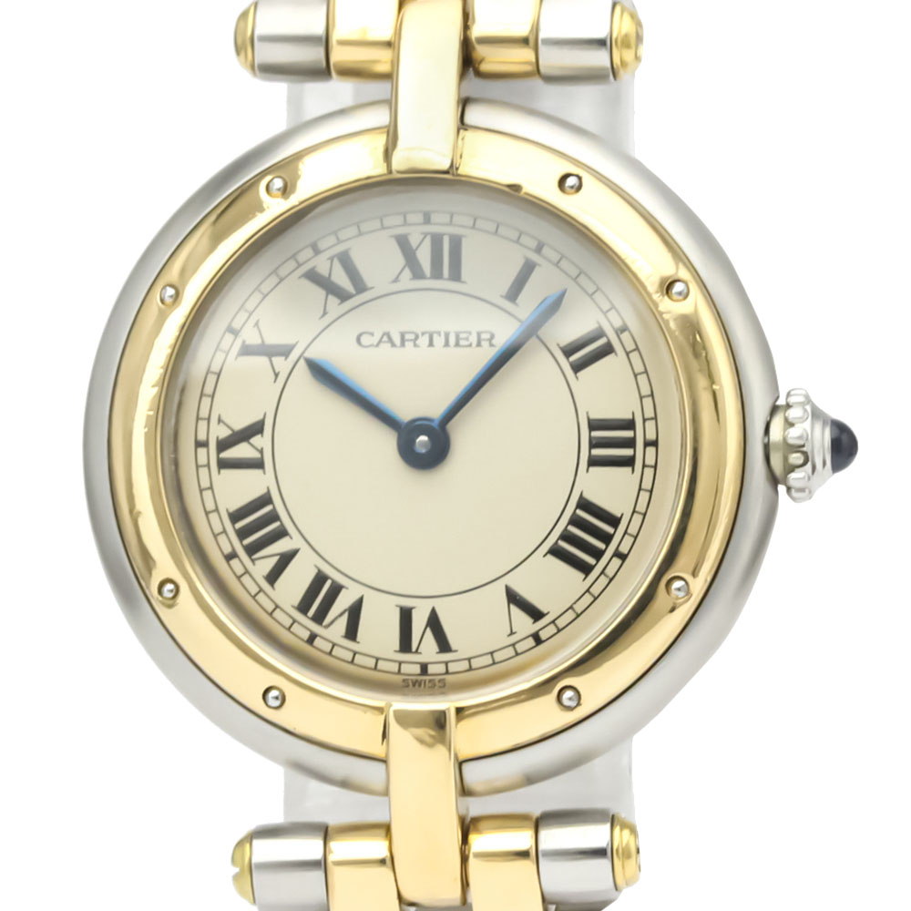 

Cartier Silver 18K Yellow Gold And Stainless Steel Panthere Vendome Quartz Women's Wristwatch 24 MM