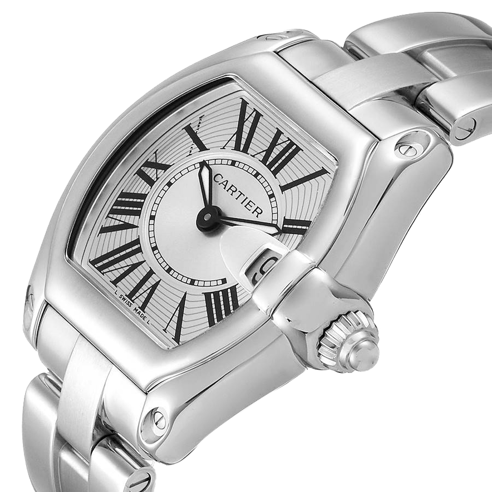 

Cartier Silver Stainless Steel Roadster W62016V3 Women's Wristwatch