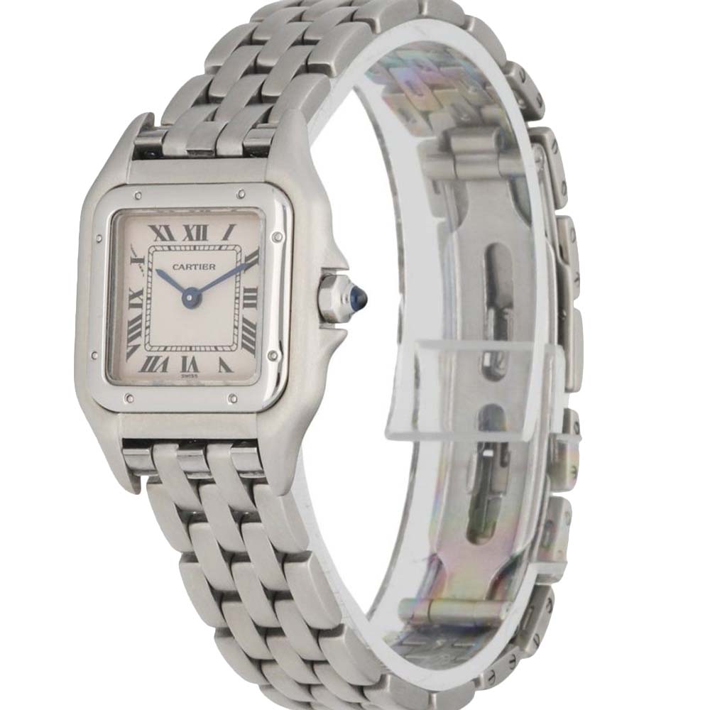 

Cartier Silver Stainless Steel Panthere 1320 Women's Wristwatch 22 MM