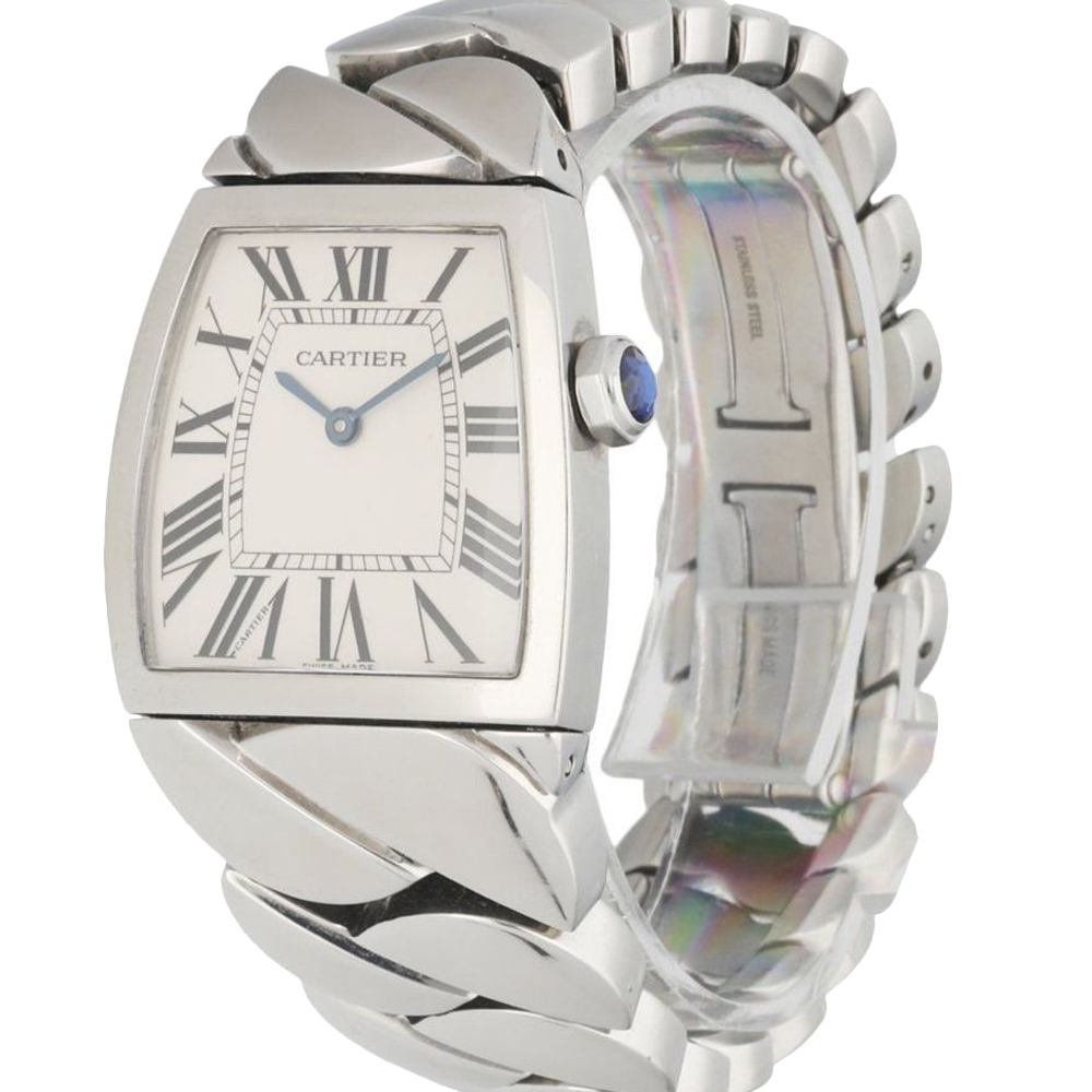 

Cartier White Stainless Steel La Dona W6600221 Women's Wristwatch 28 MM