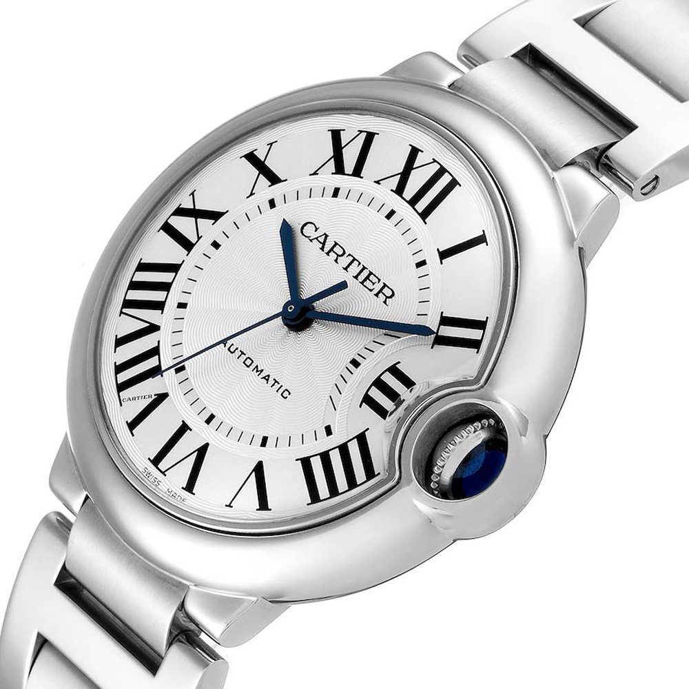 

Cartier Silver Stainless Steel Ballon Bleu W6920046 Women's Wristwatch 36 MM