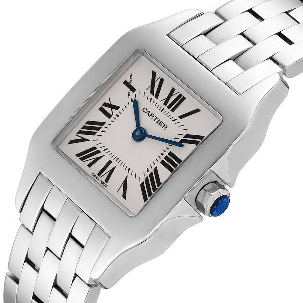 

Cartier Silver Stainless Steel Santos Demoiselle W25065Z5 Women's Wristwatch 26 MM