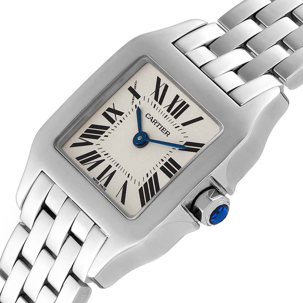 

Cartier Silver Stainless Steel Santos Demoiselle W25064Z5 Women's Wristwatch 20 MM