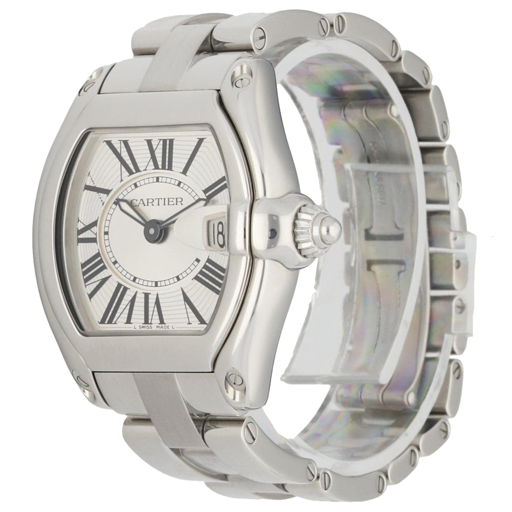 

Cartier Silver Stainless Steel Roadster 2675 Women's Wristwatch 31 MM