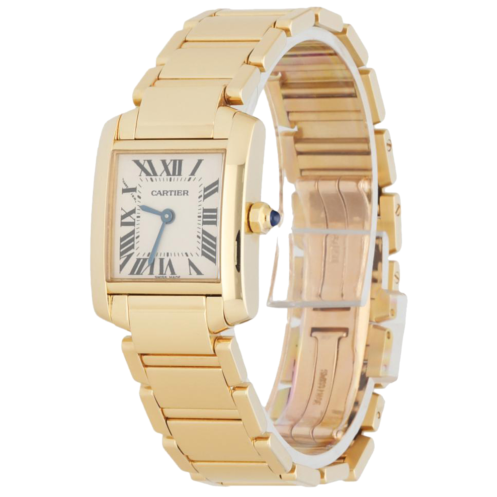 

Cartier Yellow Gold Tank Francaise Automatic Watch 20 MM, White