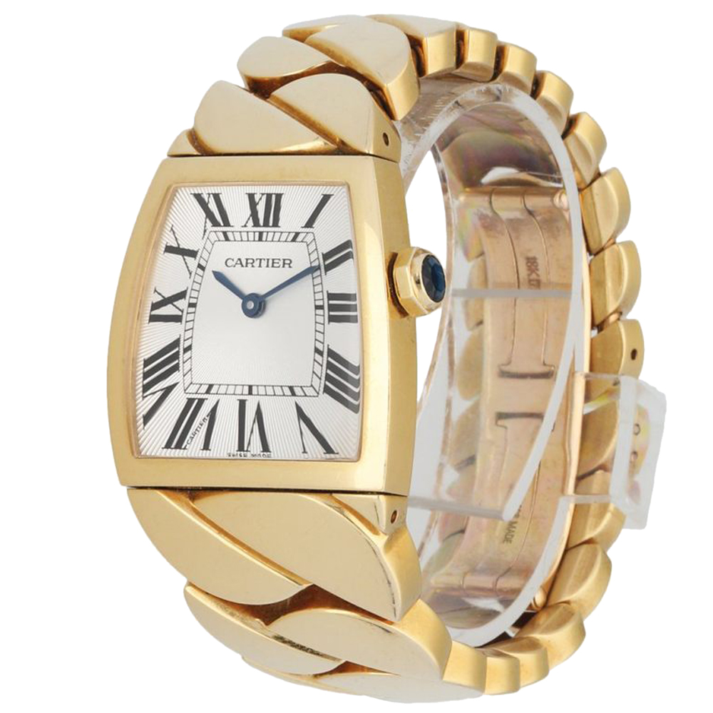 

Cartier Silver 18K Yellow Gold La Dona 2836 Women's Wristwatch 28 MM