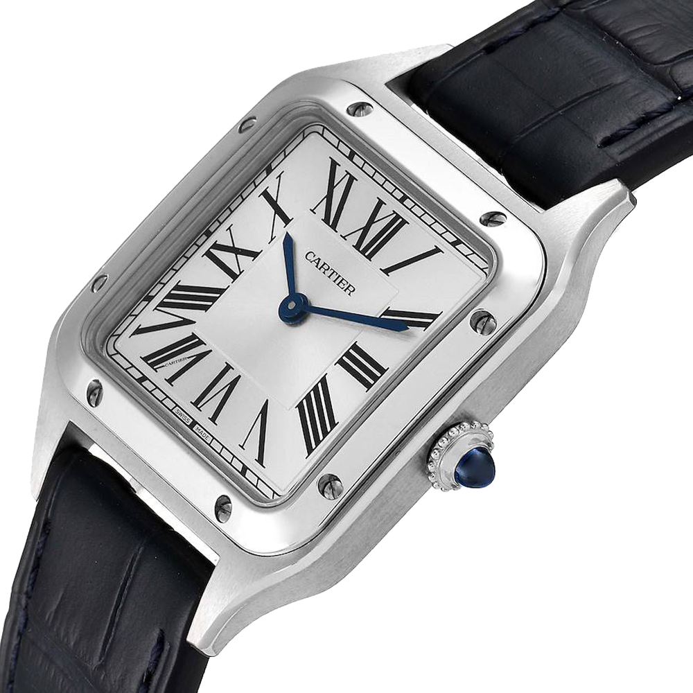 

Cartier Silver Stainless Steel Santos Dumont WSSA0023 Women's Wristwatch