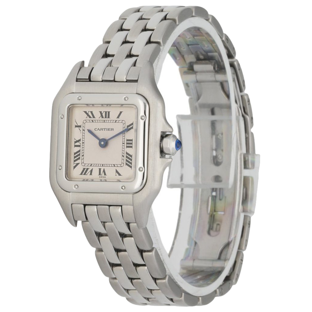 

Cartier Silver Stainless Steel Panthere 1320 Women's Wristwatch 22 MM