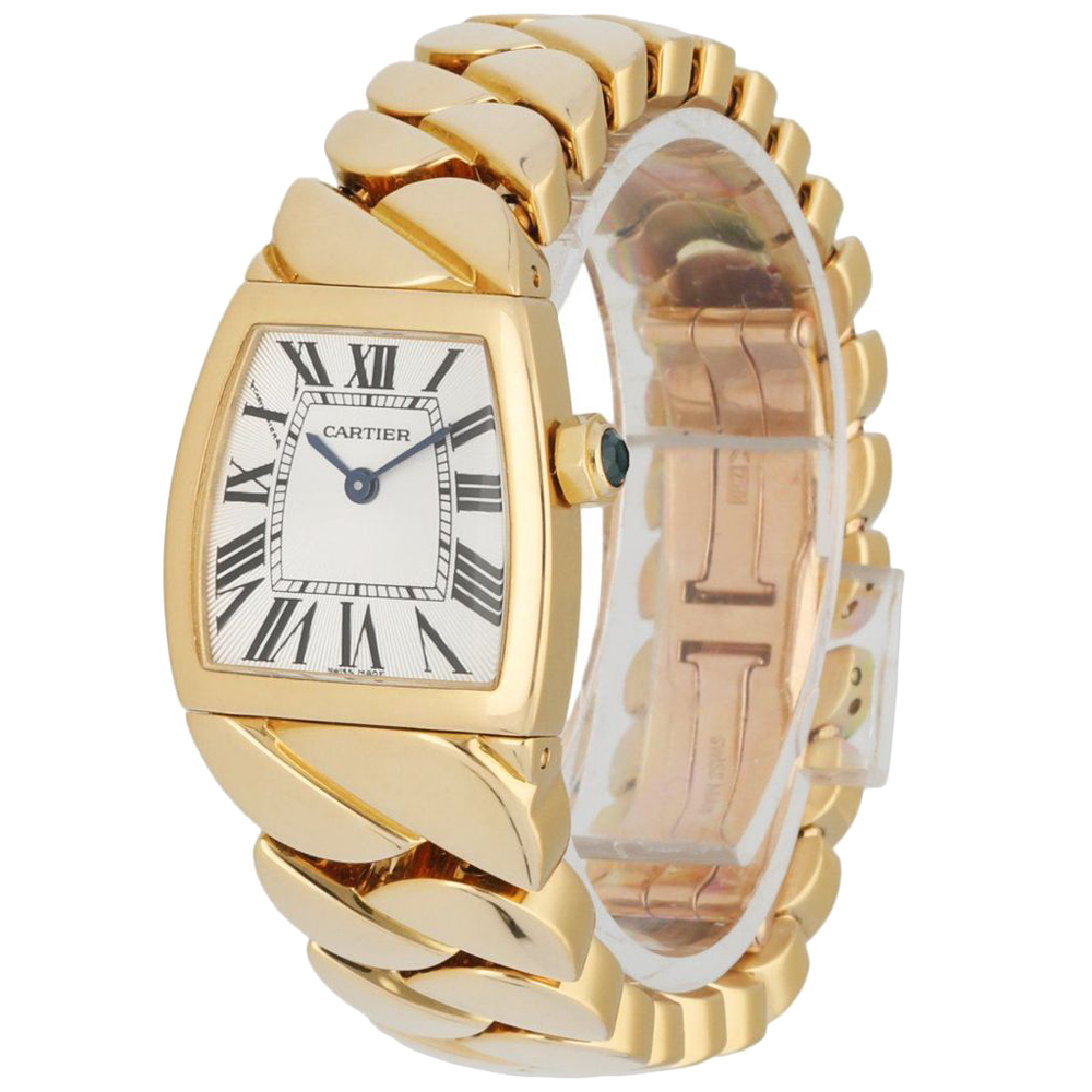 

Cartier Silver 18K Yellow Gold La Dona 2903 Women's Wristwatch 22 MM