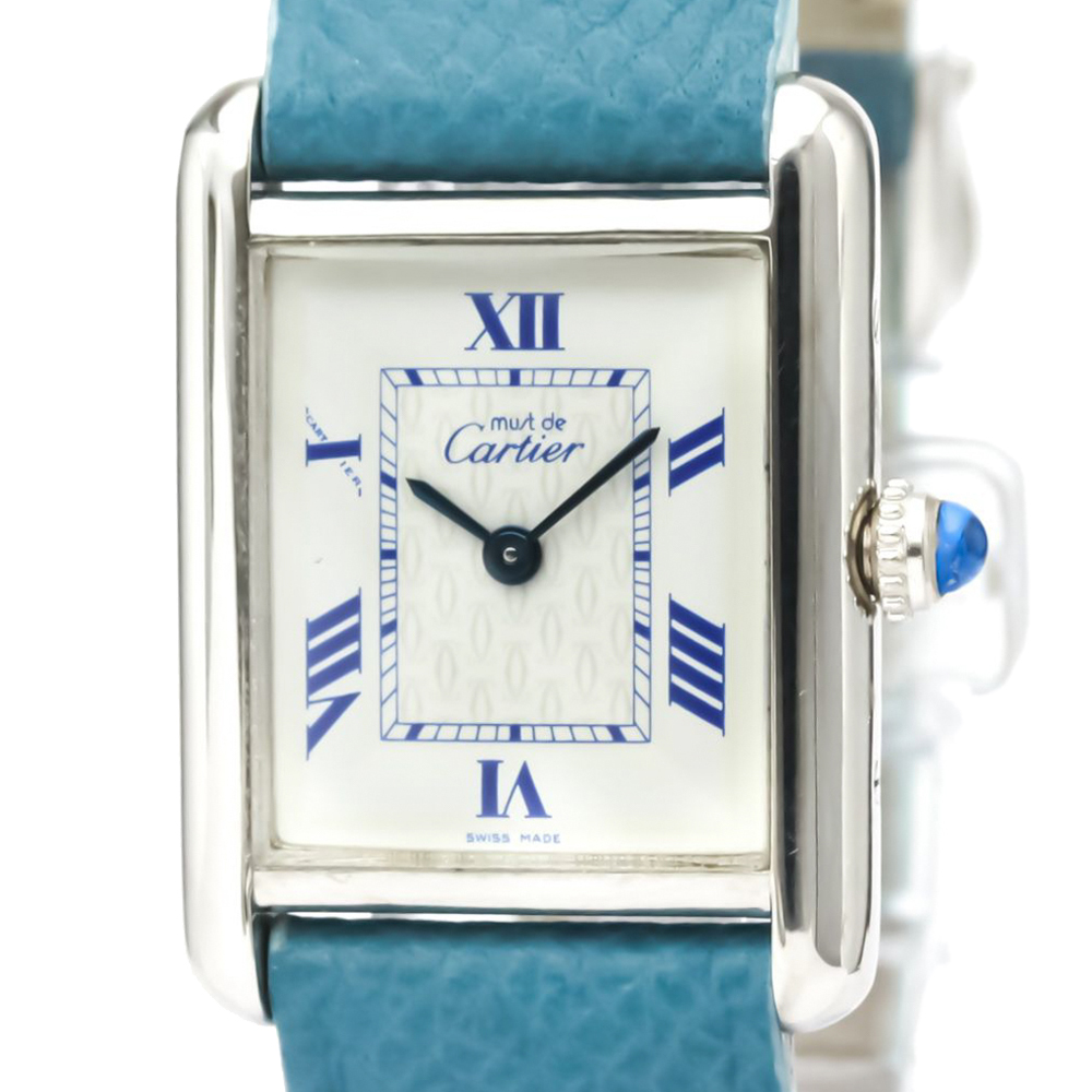 

Cartier Silver 925 Silver Must Tank Quartz Women's Wristwatch 20 MM